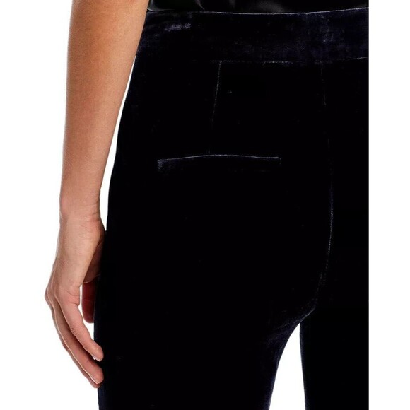 VERONICA BEARD Lebone Velvet Pants Women's Navy Rayon Wide-Leg Size 6 NWT $478 - Picture 6 of 15